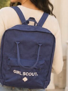 Navy Canvas Backpack - Versatile Bag